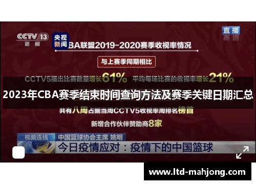 2023年CBA赛季结束时间查询方法及赛季关键日期汇总 2023年CBA赛季结束时间查询方法及赛季关键日期汇总